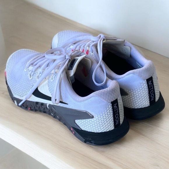 NIKE METCON 4 Trainers Low Top White Lace Up Women’s Size 8 - Picture 5 of 11